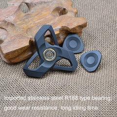 CKFSL Fingertip Gyroscopy EDC Hand Spinner Metal Stress Relief Toys, CKFSL(Black), CKFSL(Blue Spots)