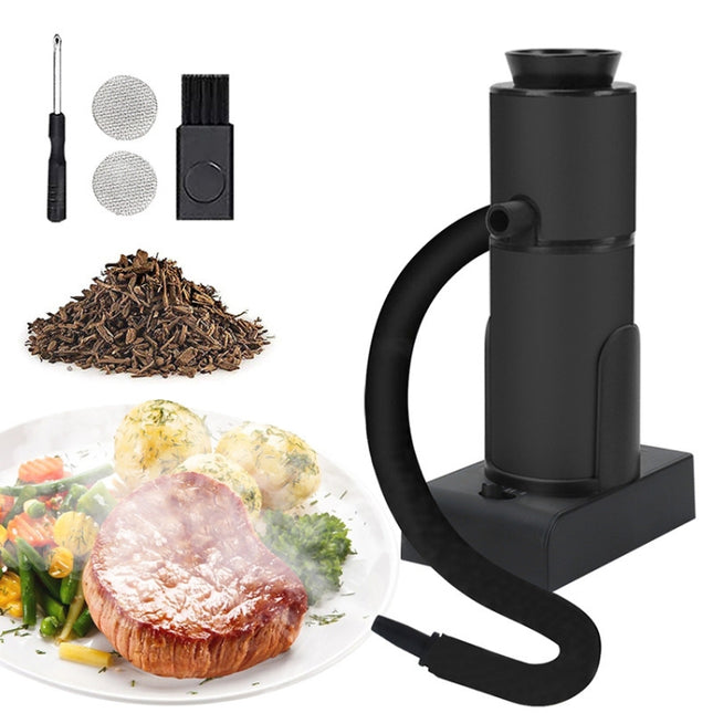 Kitchen Tool Handheld Smoke Detector Household Molecular Dishes Steak Salmon Smoker, SK303 Upgrade Model Silver, SK303 Upgrade Model Black, SK305B Black