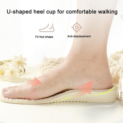 3pairs Winter Velvet Insoles Warm Inner Height Increase Insoles, 1.5cm Beige, 2.5cm Beige, 3.5cm Beige, 1.5cm Gray