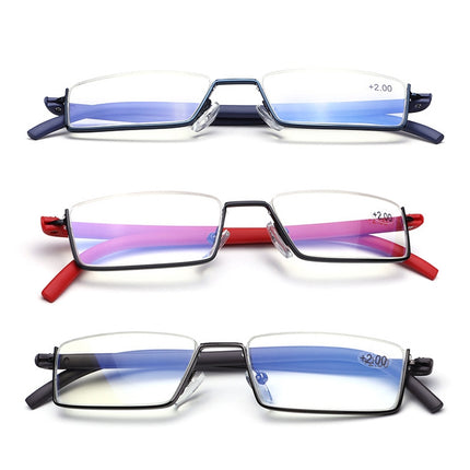 Lightweight Anti-blue Light Presbyopic Glasses Senior Clear Glasses With Case, 1.00, 1.50, 2.00, 2.50, 3.00, 3.50, 4.00