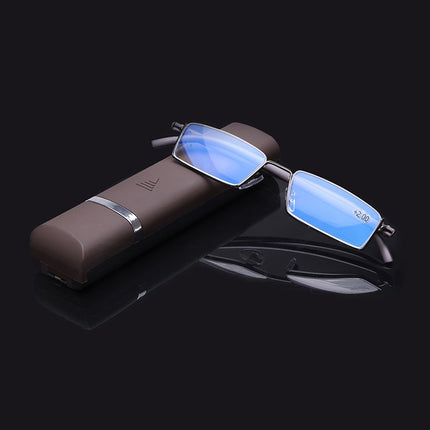 Lightweight Anti-blue Light Presbyopic Glasses Senior Clear Glasses With Case, 1.00, 1.50, 2.00, 2.50, 3.00, 3.50, 4.00