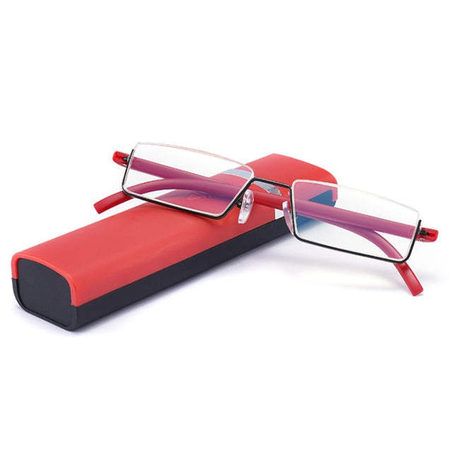 TR90 Seniors Clear Glasses With Portable Case Lightweight Presbyopic Glasses, +4.00