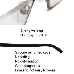 TR90 Seniors Clear Glasses With Portable Case Lightweight Presbyopic Glasses, +4.00