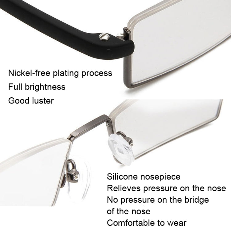 TR90 Seniors Clear Glasses With Portable Case Lightweight Presbyopic Glasses, +4.00