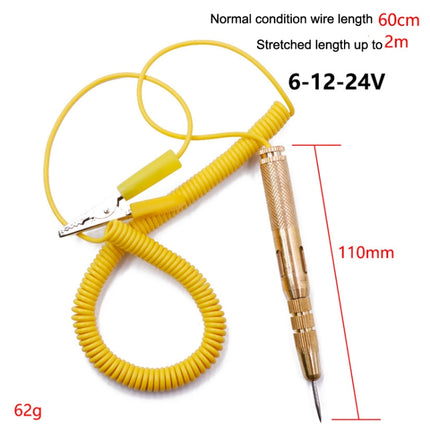 2pcs 6-24V Car Circuit Test Pen LED Multi Function Test Passing Test Light Test Light Test Pen, LED Spring Test Pen