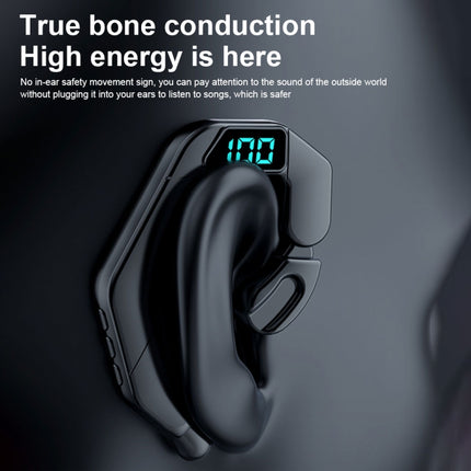 V19 Knochenleitungs-Digitaldisplay-Stereo-Sport-Bluetooth-Headset mit hängendem Ohr, V19 Schwarz, V19 Weiß, V19 Rosa, V19 Blau, V19 Grün