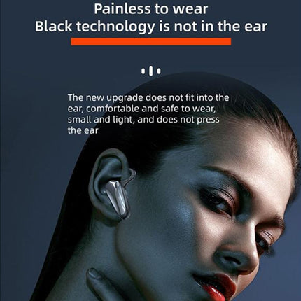 YX02 With Digital Display Hanging Ear Bone Conduction Bluetooth Headset, YX02 Black, YX02 Grey, YX02 Red, YX02 Pink