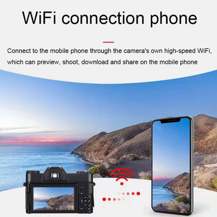 Cámara digital retro plegable con pantalla R10 4K HD de 48 MP, R10