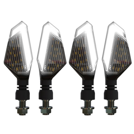 MK-236 4pcs 22LED Motorcycle V Line Two Color Turning Light Signal Angle Light, MK-236 (Yellow Blue), MK-236 (Yellow White), MK-236 (Yellow Red)