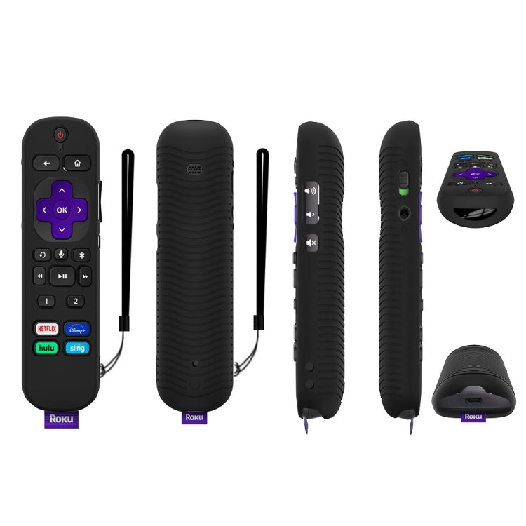 For TCL Roku Voice Remote Pro Y30 Remote Control Shockproof Silicone Protective Case, For TCL Roku Voice Remote Pro(Luminous Blue), For TCL Roku Voice Remote Pro(Purple), For TCL Roku Voice Remote Pro(Luminous White), For TCL Roku Voice Remote Pro(Blac...