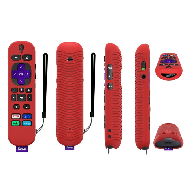 For TCL Roku Voice Remote Pro Y30 Remote Control Shockproof Silicone Protective Case, For TCL Roku Voice Remote Pro(Red), For TCL Roku Voice Remote Pro(Luminous Green), For TCL Roku Voice Remote Pro(Luminous Blue)                                       ...