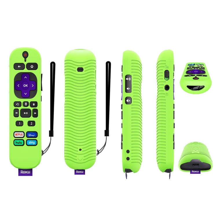 For TCL Roku Voice Remote Pro Y30 Remote Control Shockproof Silicone Protective Case, For TCL Roku Voice Remote Pro(Luminous Blue), For TCL Roku Voice Remote Pro(Purple), For TCL Roku Voice Remote Pro(Luminous White), For TCL Roku Voice Remote Pro(Blac...