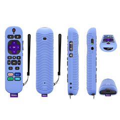 For TCL Roku Voice Remote Pro Y30 Remote Control Shockproof Silicone Protective Case, For TCL Roku Voice Remote Pro(Luminous Blue), For TCL Roku Voice Remote Pro(Purple), For TCL Roku Voice Remote Pro(Luminous White), For TCL Roku Voice Remote Pro(Blac...
