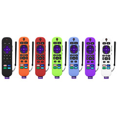 For TCL Roku Voice Remote Pro Y30 Remote Control Shockproof Silicone Protective Case, For TCL Roku Voice Remote Pro(Luminous Blue), For TCL Roku Voice Remote Pro(Purple), For TCL Roku Voice Remote Pro(Luminous White), For TCL Roku Voice Remote Pro(Blac...