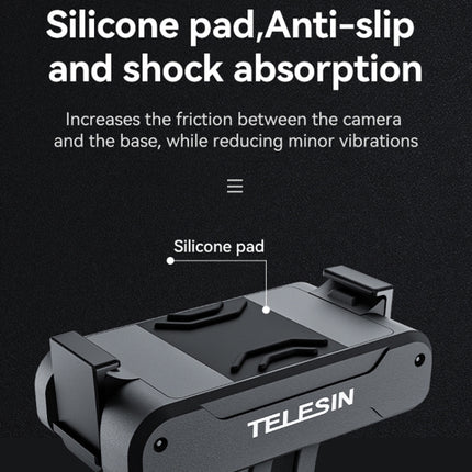 Für DJI OSMO Action 3 TELESIN Magnetischer Zwei-Klauen-Adapter Action-Kamera-Zubehör, Magnetischer Zwei-Klauen-Adapter