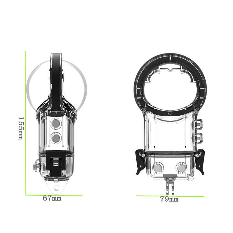 For Insta360 X3 Camera Waterproof Case Sealed Diving Shell (Neutral Without Logo), Neutral Without Logo
