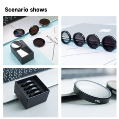 For DJI OSMO Action 3 / 4  TELESIN ND CPL Filter Set Aluminium Alloy Frame Lens