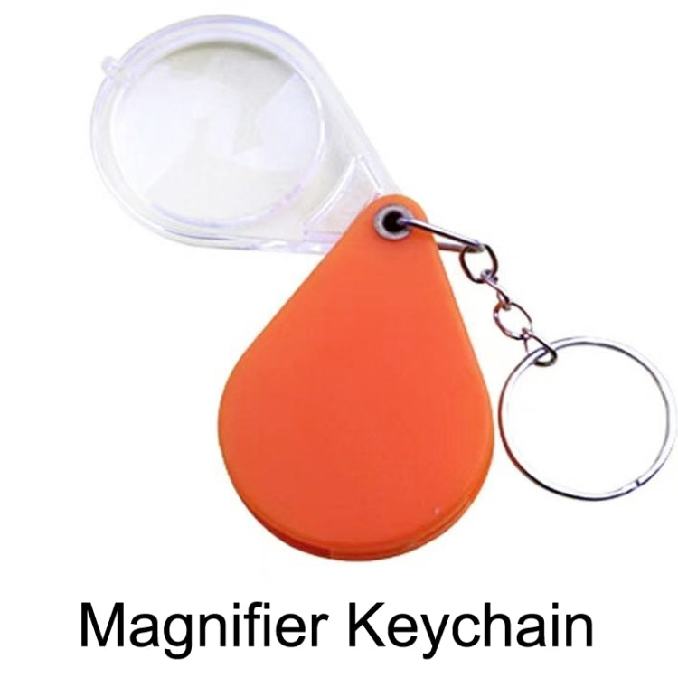10pcs 10XFold Portable Home Students And Elderly People Hold HD Mini Magnifier Keychain, 10pcs(32mm)