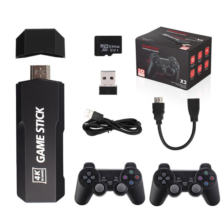 GD10 2.4G Wireless 4K HD TV Game Console PSP Game Box, Without Memory Card, 32G Built-in 15,000 Games, 64G Built-in 30,000 Games, 128G Built-in 40,000 Games