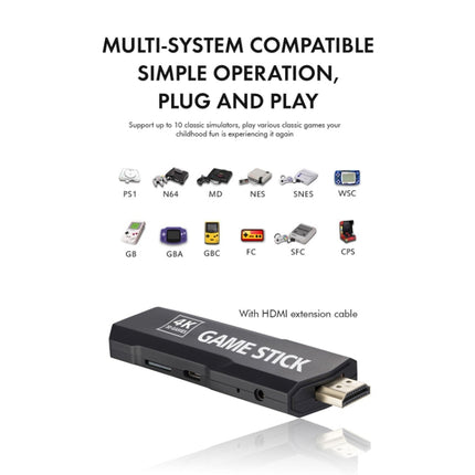 GD10 2.4G Wireless 4K HD TV Game Console PSP Game Box