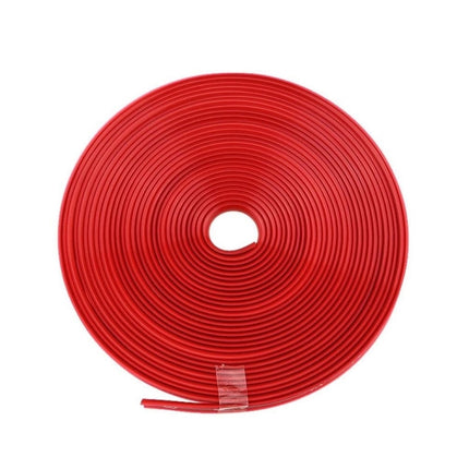 8m/roll Car Wheel General Sticker Modified Protection Sticker Anti-collision Strip, 1roll Purple, 1roll Blue, 1roll Green, 1roll Orange, 1roll Gray, 1roll White, 1roll Black, 1roll Red, 1roll Yellow, 1roll Pink