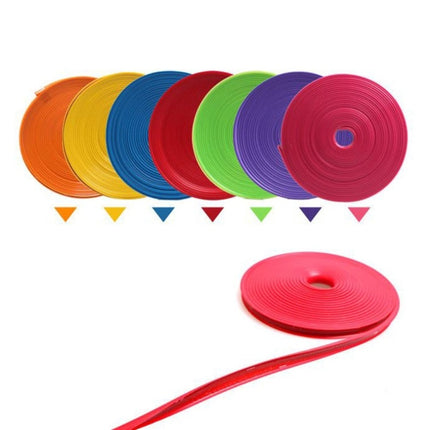 8m/roll Car Wheel General Sticker Modified Protection Sticker Anti-collision Strip, 1roll Purple, 1roll Blue, 1roll Green, 1roll Orange, 1roll Gray, 1roll White, 1roll Black, 1roll Red, 1roll Yellow, 1roll Pink