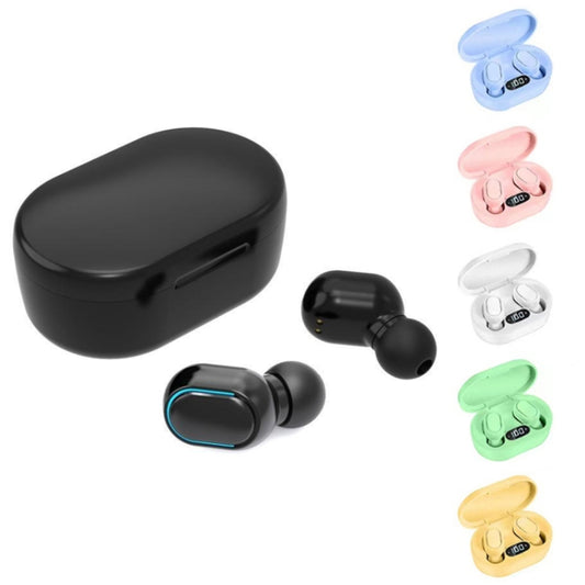 E7s Digital Sports Waterproof TWS Bluetooth 5.0 In-Ear Headphones, E7s (Black), E7s (White), E7s (Yellow), E7s (Blue), E7s (Pink), E7s (Green)