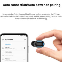 E7s Digital Sports Waterproof TWS Bluetooth 5.0 In-Ear Headphones, E7s (Black), E7s (White), E7s (Yellow), E7s (Blue), E7s (Pink), E7s (Green)