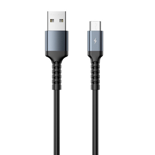 Cable de datos antirrotura suave TPE REMAX RC-C008 de 2,4 A, longitud de 1 m, USB a micro USB, USB a 8 pines, USB a USB-C/Tipo-C