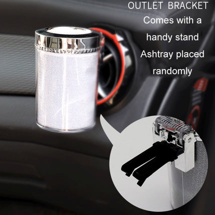 Car Air Conditioner Outlet Ashtray With LED Light, With LED Light