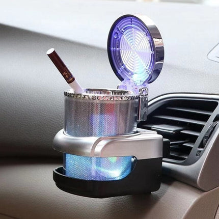 Car Air Conditioner Outlet Ashtray With LED Light, With LED Light