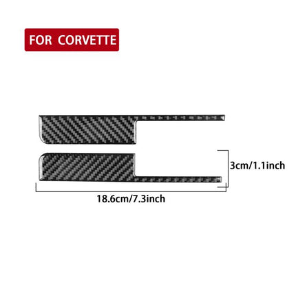 For Chevrolet Corvette C8 2pcs /Set Car Door Lock Switch Sticker