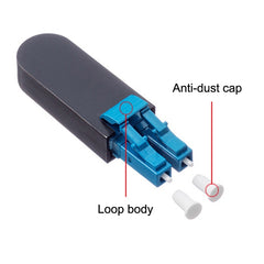 LC / UPC Optical Fiber Connecter LC Back Loop Module Single Mode Optical Fiber Loopers, Single Fiber Loopers