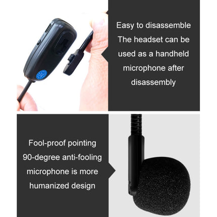 One For Two Outdoor Wireless Microphone Audio Headset Amplifier Loudspeaker