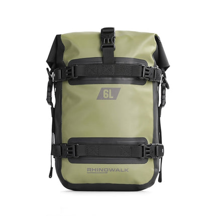 Rhinowalk MT2206 6L Waterproof Motorcycle Bumper Bag Outdoor Riding Bag, 6L(Black), 6L(Green)
