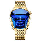 Steel Belt Full Gold-Blue Face / Full Gold-Blue Face