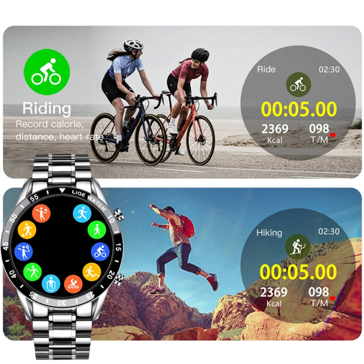 LIGE 0175 Bluetooth Step Perseverance Detection Smart Watch, Style: