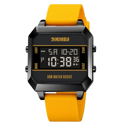 SKMEI 1848 Fashion Multifunctional Student Sports Waterproof Men Watch, 1848(Yellow), 1848(Red), 1848(Black)