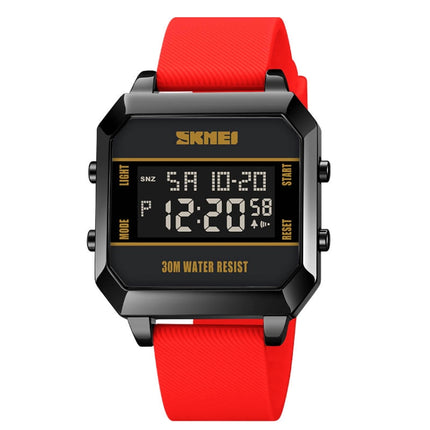 SKMEI 1848 Fashion Multifunctional Student Sports Waterproof Men Watch, 1848(Yellow), 1848(Red), 1848(Black)