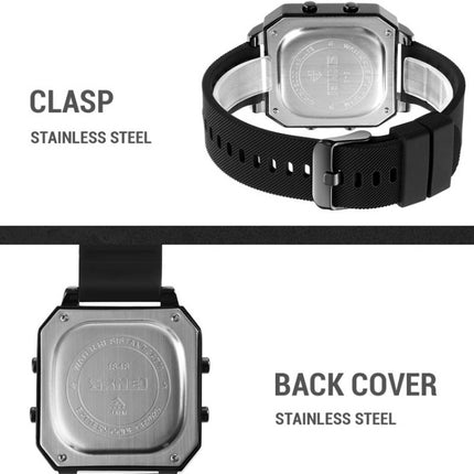 SKMEI 1848 Fashion Multifunctional Student Sports Waterproof Men Watch, 1848(Yellow), 1848(Red), 1848(Black)
