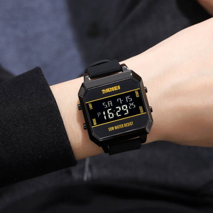 SKMEI 1848 Fashion Multifunctional Student Sports Waterproof Men Watch, 1848(Yellow), 1848(Red), 1848(Black)