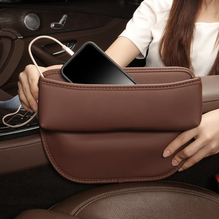 Multifunctional Car Seat Crevice Storage Box, Pattern:, No Logo(black), No Logo(Claret), No Logo(Mocha brown), No Logo(Saddling brown), No Logo(Beige)
