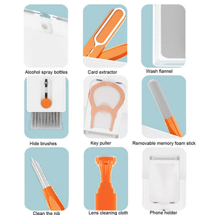 Q11 11-in-1 Multifunctional Bluetooth Headset Cleaning Pen Computer Keyboard Cleaning Kit, Q11
