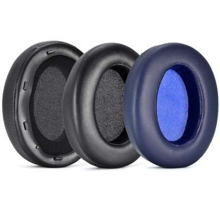Für Sony WH-XB910N XB910N, 2 Stück Headset-Ohrenschützer, Schwammabdeckung, für Sony WH-XB910N (Schwarz), für Sony WH-XB910N (Blau)