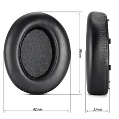 For Sony WH-XB910N XB910N 2pcs Headset Earmuffs Sponge Cover, For Sony WH-XB910N (Black), For Sony WH-XB910N (Blue)