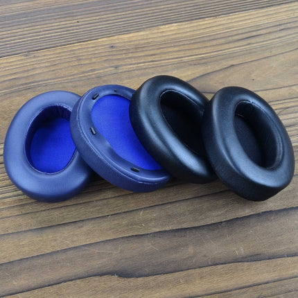 Für Sony WH-XB910N XB910N, 2 Stück Headset-Ohrenschützer, Schwammabdeckung, für Sony WH-XB910N (Schwarz), für Sony WH-XB910N (Blau)