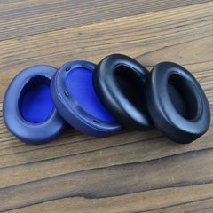 For Sony WH-XB910N XB910N 2pcs Headset Earmuffs Sponge Cover, For Sony WH-XB910N (Black), For Sony WH-XB910N (Blue)