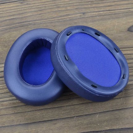 Für Sony WH-XB910N XB910N, 2 Stück Headset-Ohrenschützer, Schwammabdeckung, für Sony WH-XB910N (Schwarz), für Sony WH-XB910N (Blau)