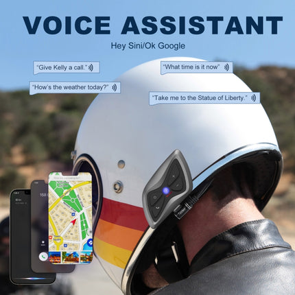 T6plus Motorcycle Helmets Smart Intercom And Bluetooth Headset, T6plus