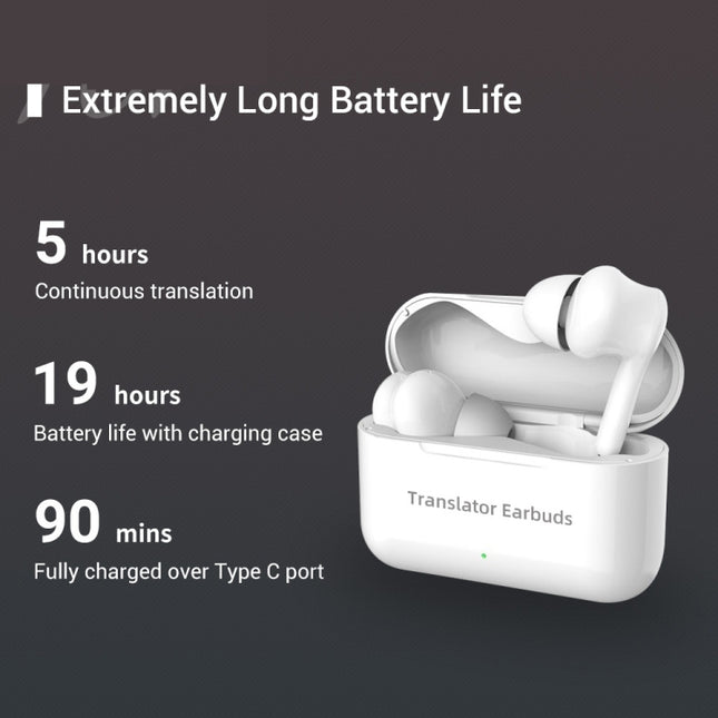M6 Multi-country Mutual Translation Smart Bluetooth Translation Earphone Supports 127 Languages